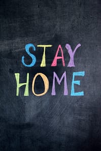 Stay Home message