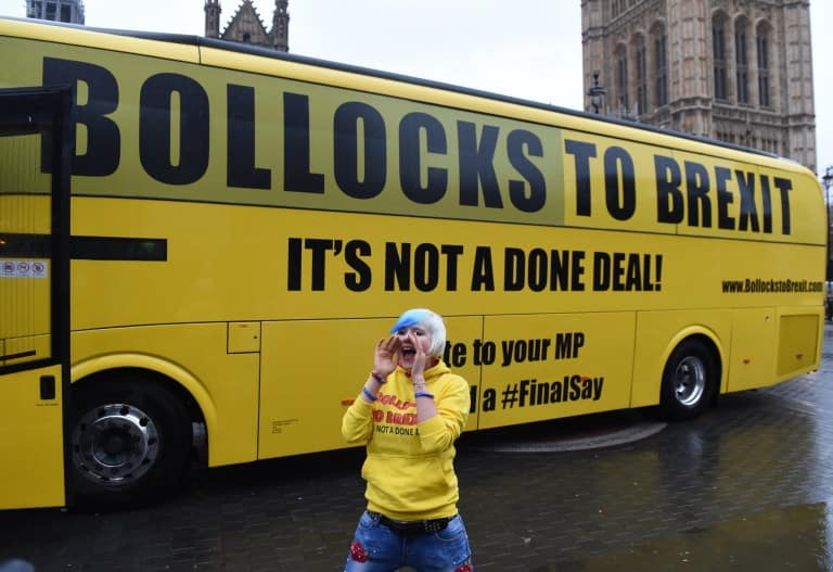 The "Bollocks to Brexit" bus